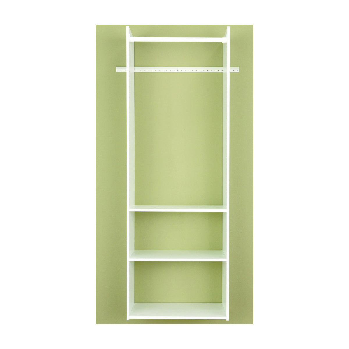 Easy Track RV1472 Tower Closet, 5/8 in W, 72 in H, 3-Shelf