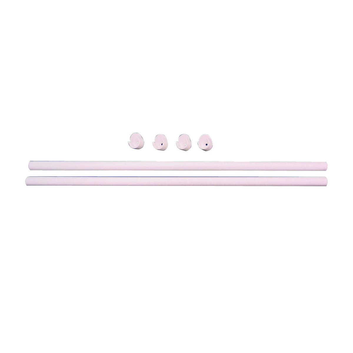Easy Track RR1036 Wardrobe Rod, 1 in Dia, 35 in L, Steel