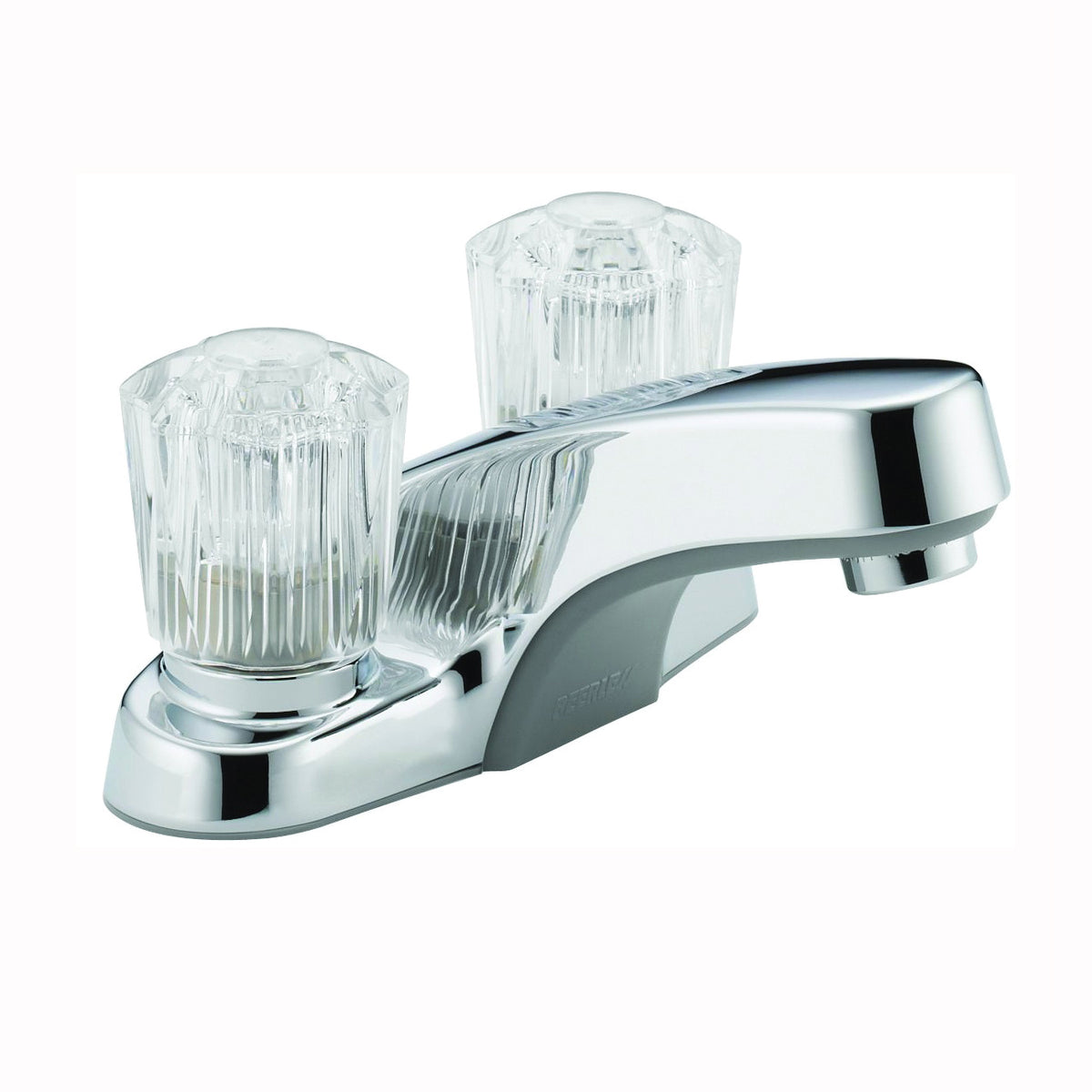 Peerless P240LF Bathroom Faucet, 1.2 gpm, 2-Faucet Handle, Chrome Plated, Knob Handle, Standard Spout