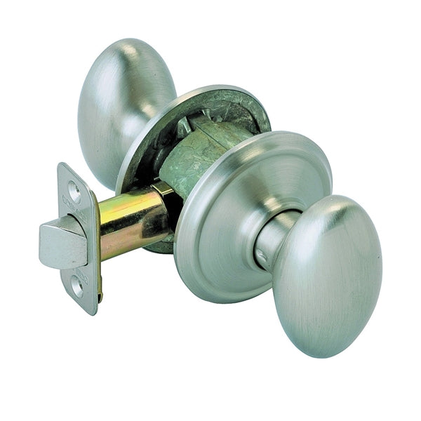 Schlage Siena Series F10V SIE619 Passage Door Knob, Satin Nickel