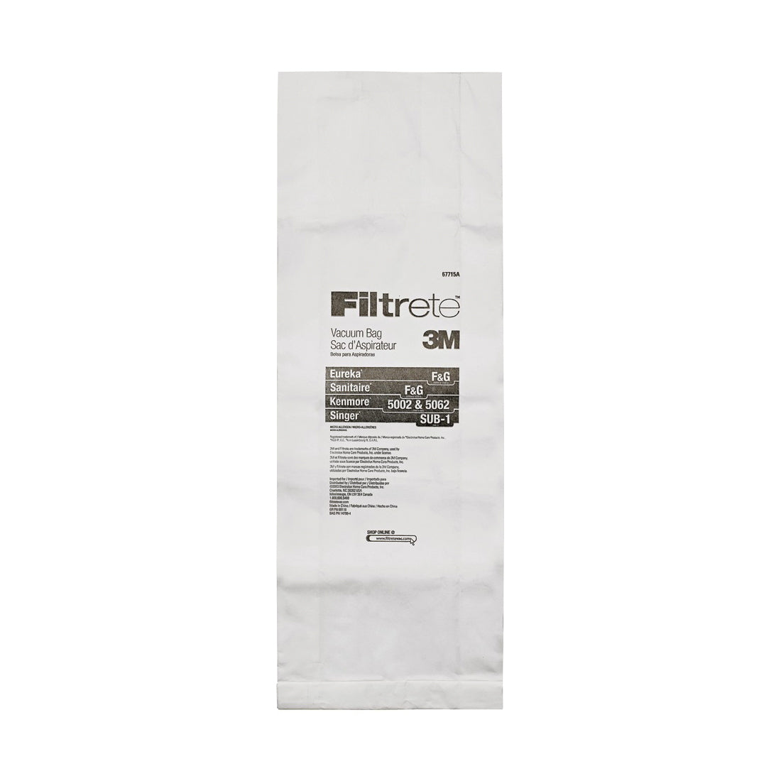 Filtrete 67715-6 Vacuum Cleaner Bag
