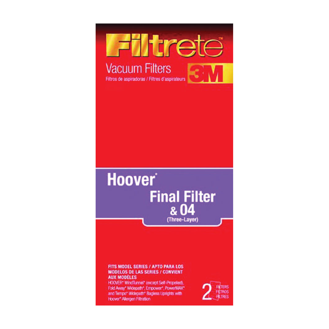Filtrete 64802A-4 Vacuum Cleaner Filter