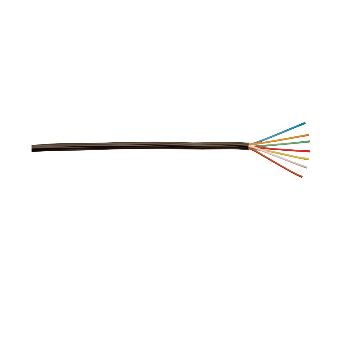 CCI 553076607 Thermostat Wire, 18 AWG Wire, 7 -Conductor, Copper Conductor, Polypropylene Insulation, PVC Sheath