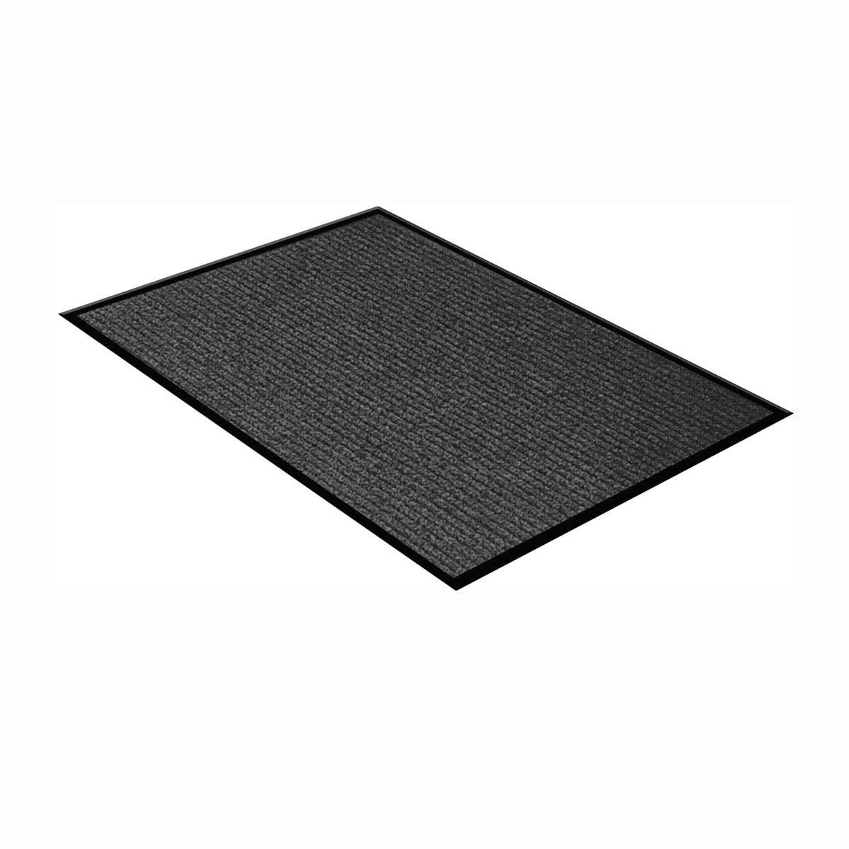 WJ DENNIS EDG2436 Floor Mat, 36 in L, 24 in W, Rectangular, Dark Gray