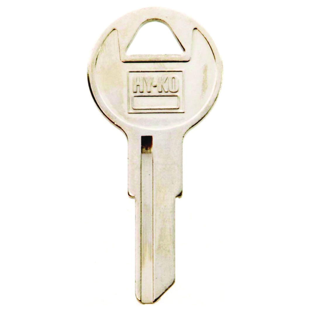 HY-KO 11010IL11 Key Blank, Brass, Nickel, For: Illinois Cabinet, House Locks and Padlocks
