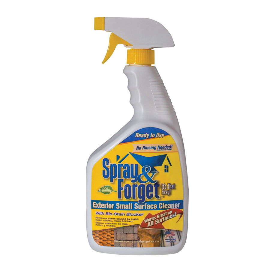 Spray & Forget SFPMCS-6 Cleaner, 32 oz, Liquid, Mild Citrus, Light Orange