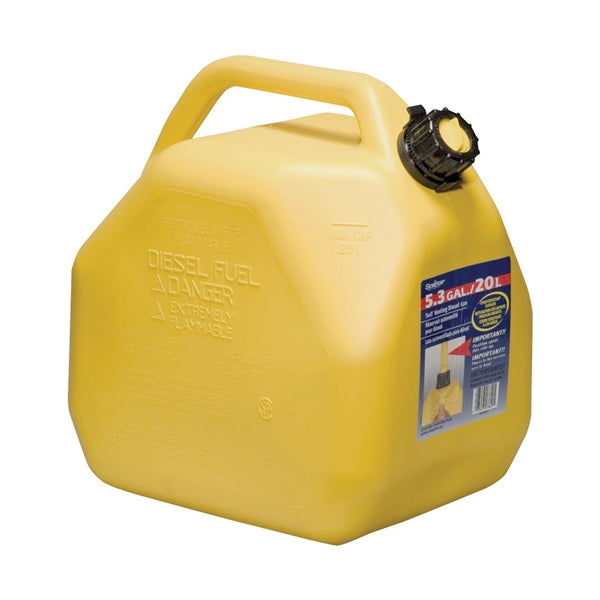 Scepter 07649 Gas Can, 5.3 gal Capacity, Polyethylene, Yellow