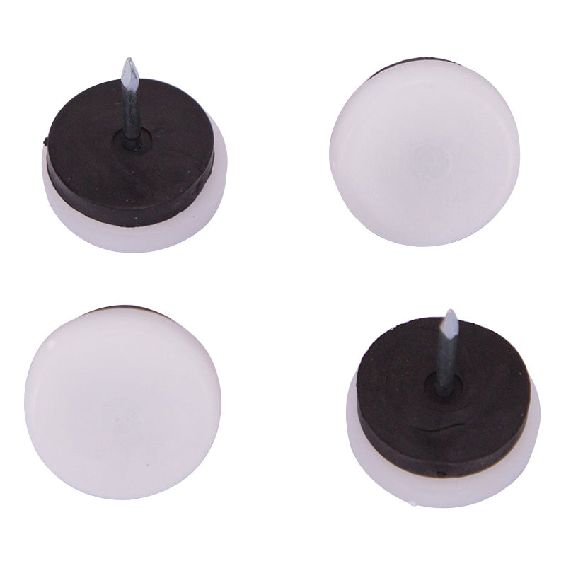ProSource FE-50314-PS Furniture Glide, Plastic, white, White, 1-1/8 x 1-1/8 x 1-3/16 in Dimensions