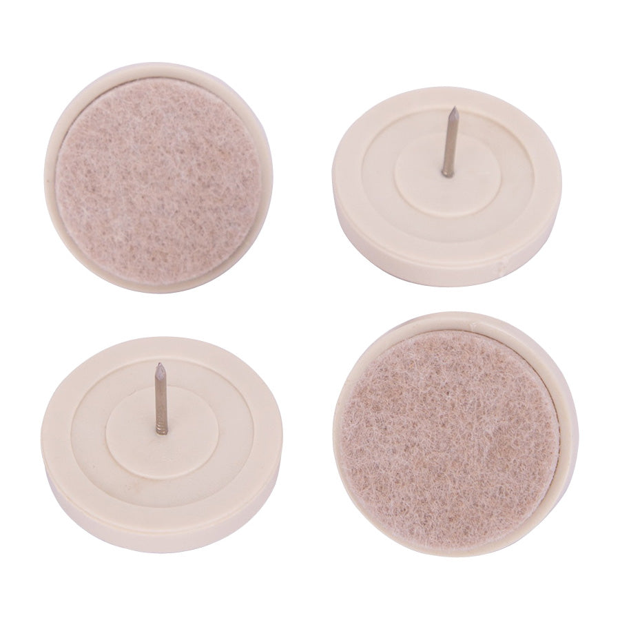 ProSource FE-S408-PS Furniture Glide, Felt Cloth, Gray/White, Gray/White, 1-1/2 x 1-1/2 x 1-1/8 in Dimensions