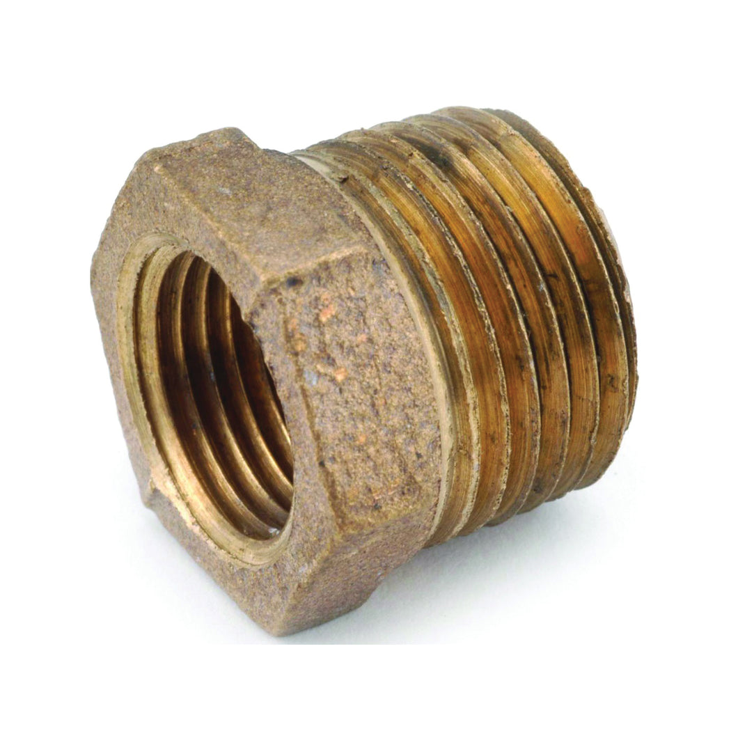 Anderson Metals 738110-0602 Reducing Pipe Bushing, 3/8 x 1/8 in, Male x Female, 200 psi Pressure