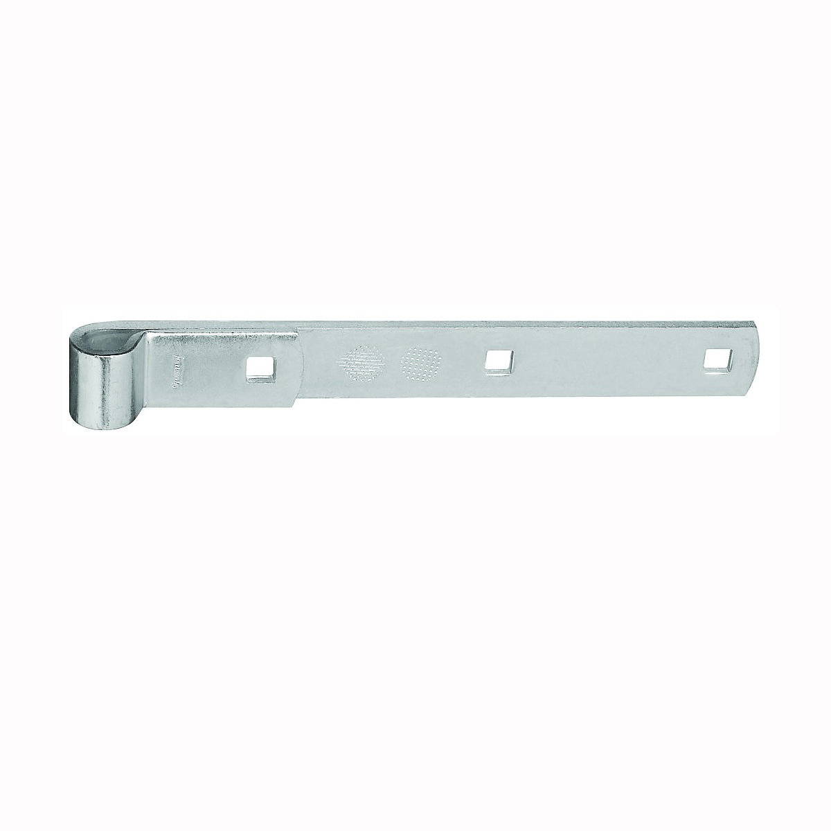 National Hardware N130-732 Strap Hinge, 0.22 in Thick Leaf, Steel, Zinc, 150 lb