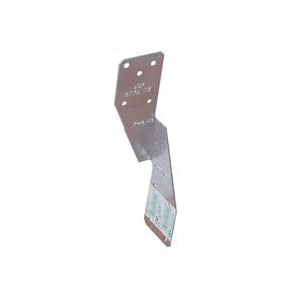 MiTek RT7A-TZ Hurricane Tie, 1-1/2 in W, 1-1/2 in D, 6-1/2 in H, Steel, Zinc