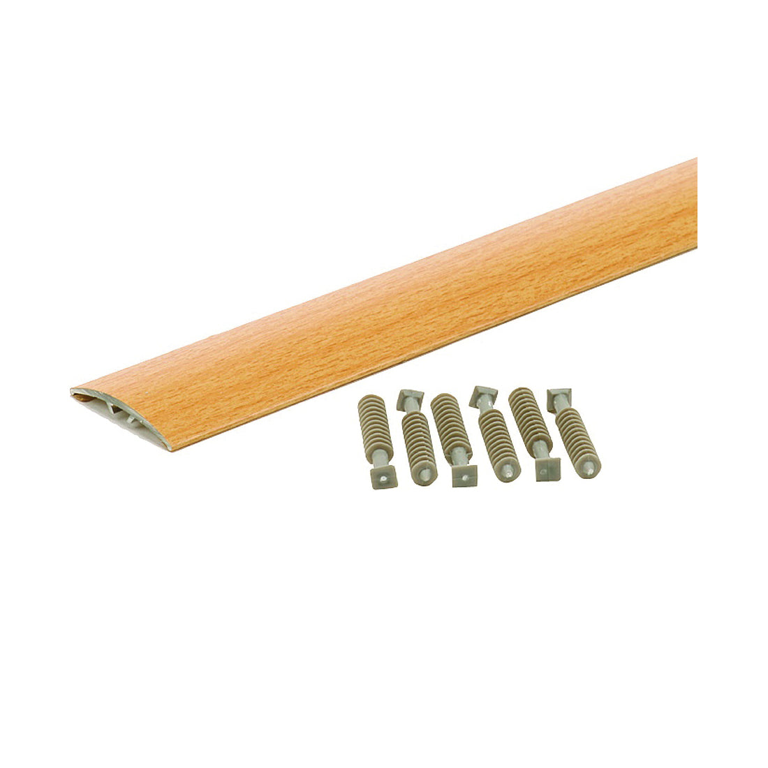 M-D 46145 Multi-Floor Transition, 72.13 in L, 1-1/2 in W, Aluminum, Oak