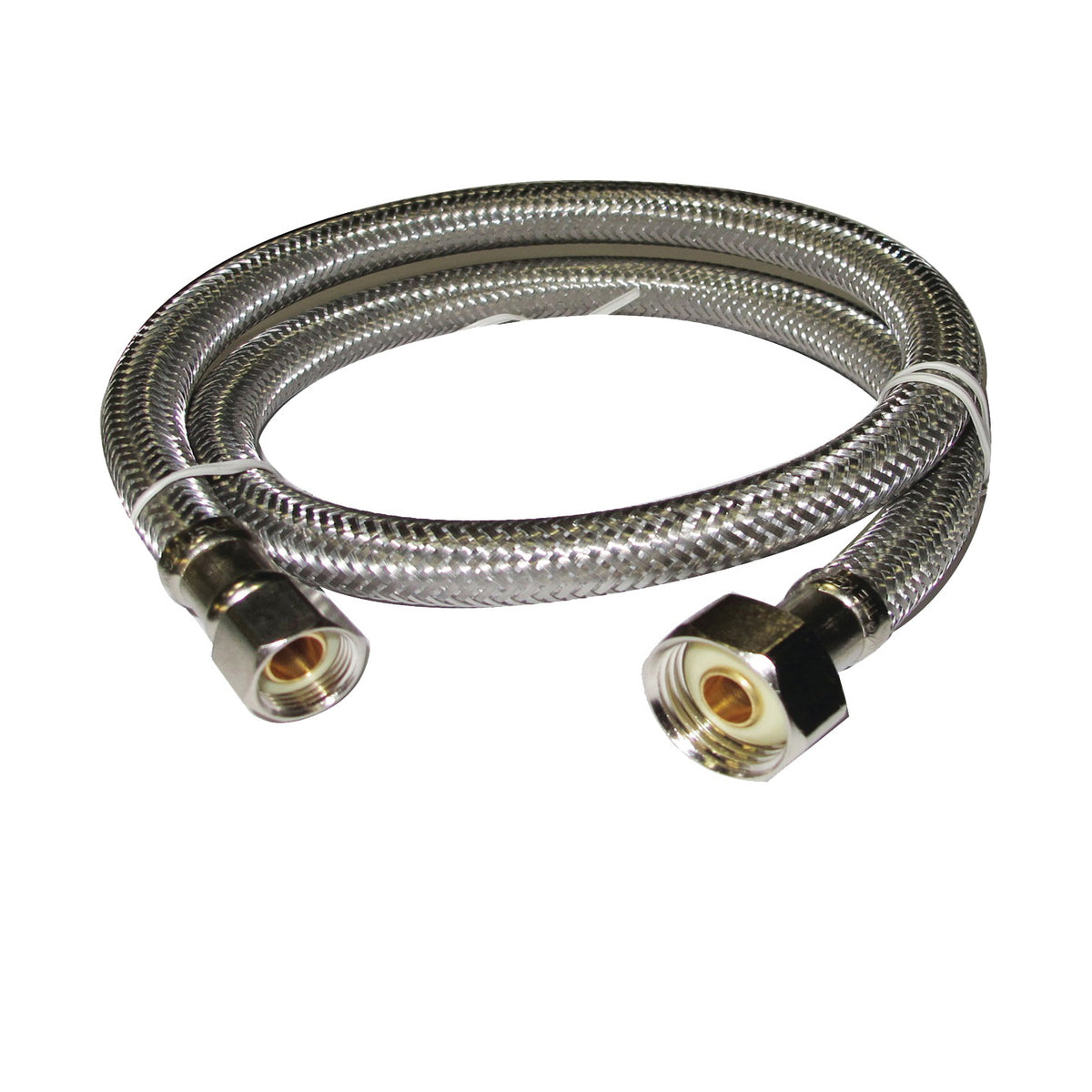 Plumb Pak EZ Series PP23808 Sink Supply Tube, 3/8 in Inlet, Compression Inlet, 1/2 in Outlet, FIP Outlet, 30 in L