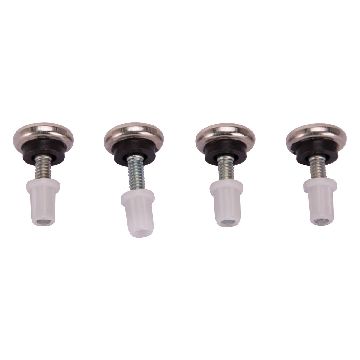 ProSource FE-S504-PS Furniture Glide, Plastic/Steel, Silver, Nickel Plated, 7/8 x 7/8 x 1-7/16 in Dimensions