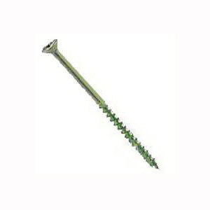 Western States Hardware 51322 Deck Screw, #8 Thread, 2 in L, Flat Head, Combo Drive, Type 17 Sharp Point, Ceramic