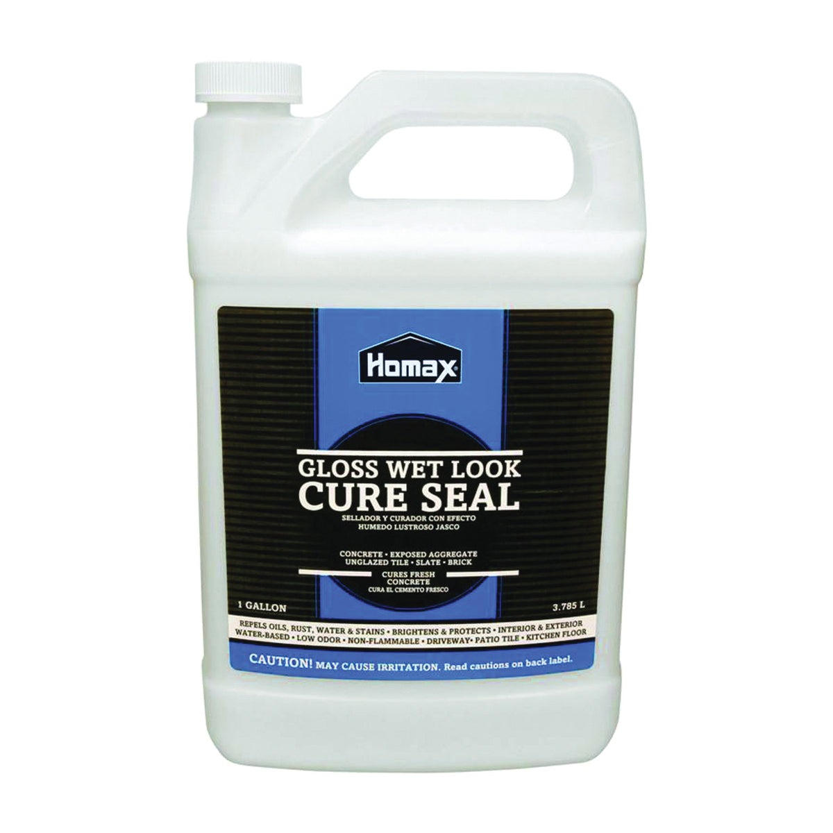 Homax 613 Wet Look Cure Seal, Clear, Viscous Liquid, 1 gal Can