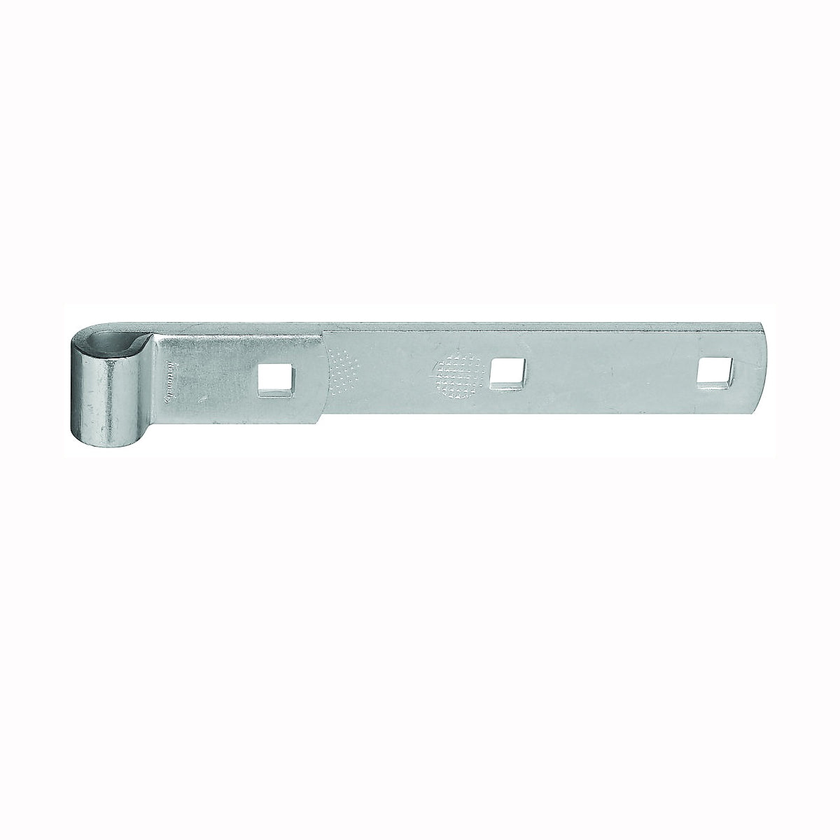 National Hardware N131-102 Strap Hinge, 0.19 in Thick Leaf, Steel, Zinc, 100 lb