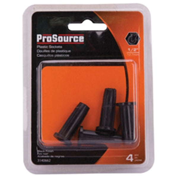 ProSource FE-S803-PS Furniture Socket, Plastic, Black