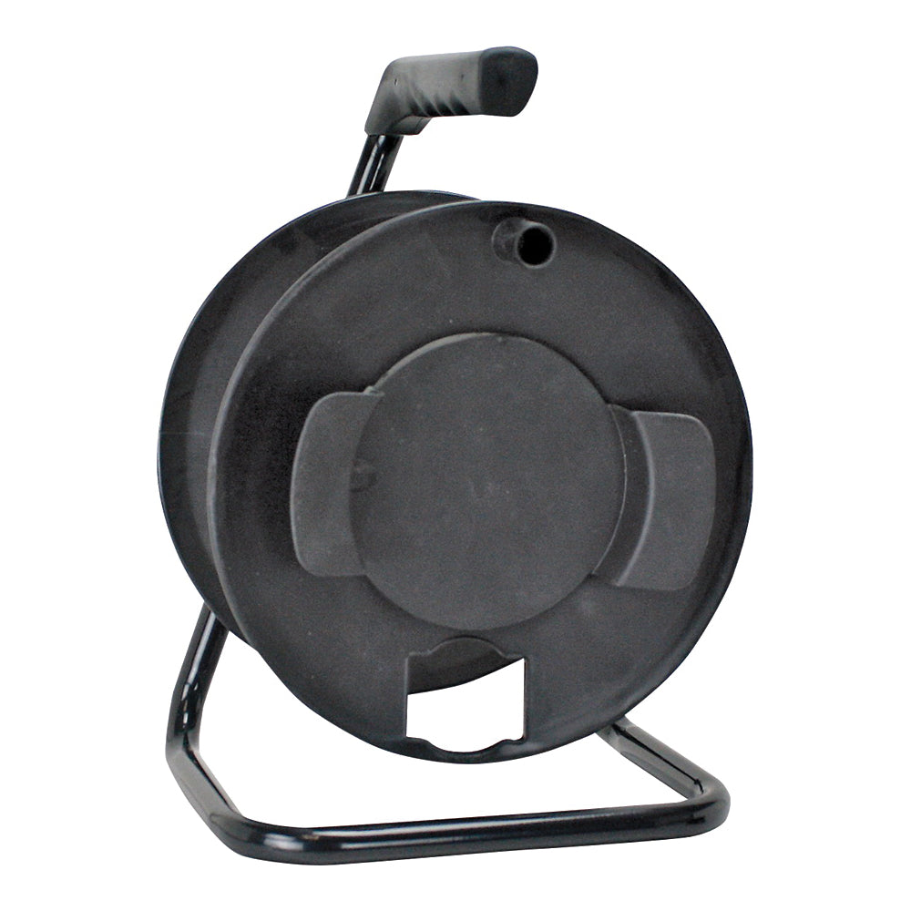 PowerZone ORCR3000 Cord Storage Reel with Stand, 100 ft L Cord, 16 AWG Wire, Black
