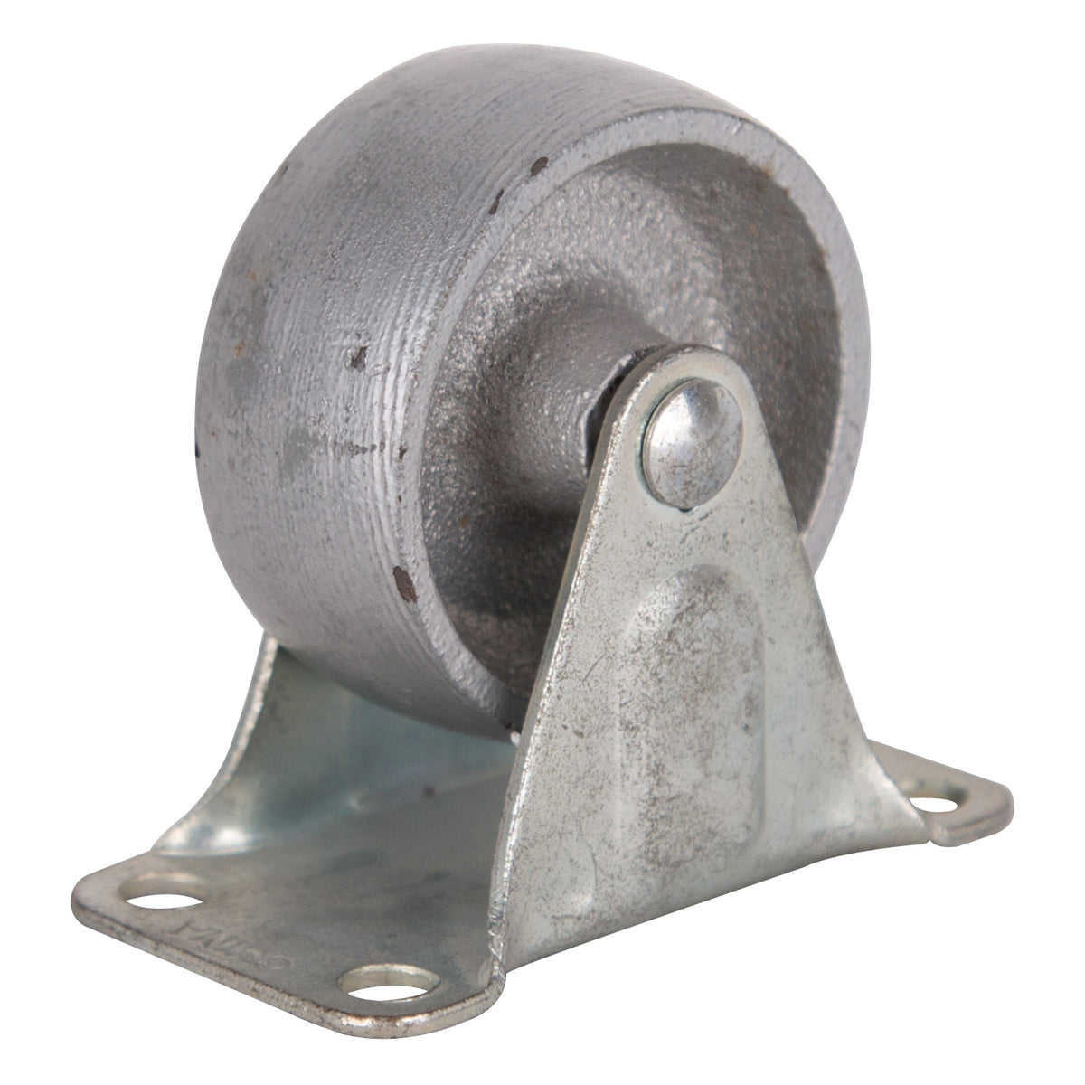 ProSource JC-S01 Rigid Caster, 2 in Dia Wheel, 7/8 in W Wheel, Steel Wheel, Gray, 120 lb, Steel Housing Material