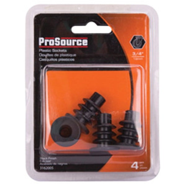 ProSource FE-S805-PS Furniture Socket, Plastic, Black