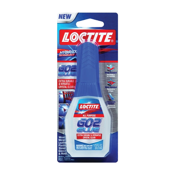 Loctite Go2 1661510 Glue, Gel, Minimal, Transparent, 1.75 fl-oz Bottle