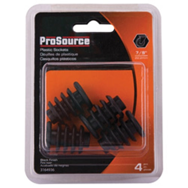 ProSource FE-S806-PS Furniture Socket, Plastic, Black