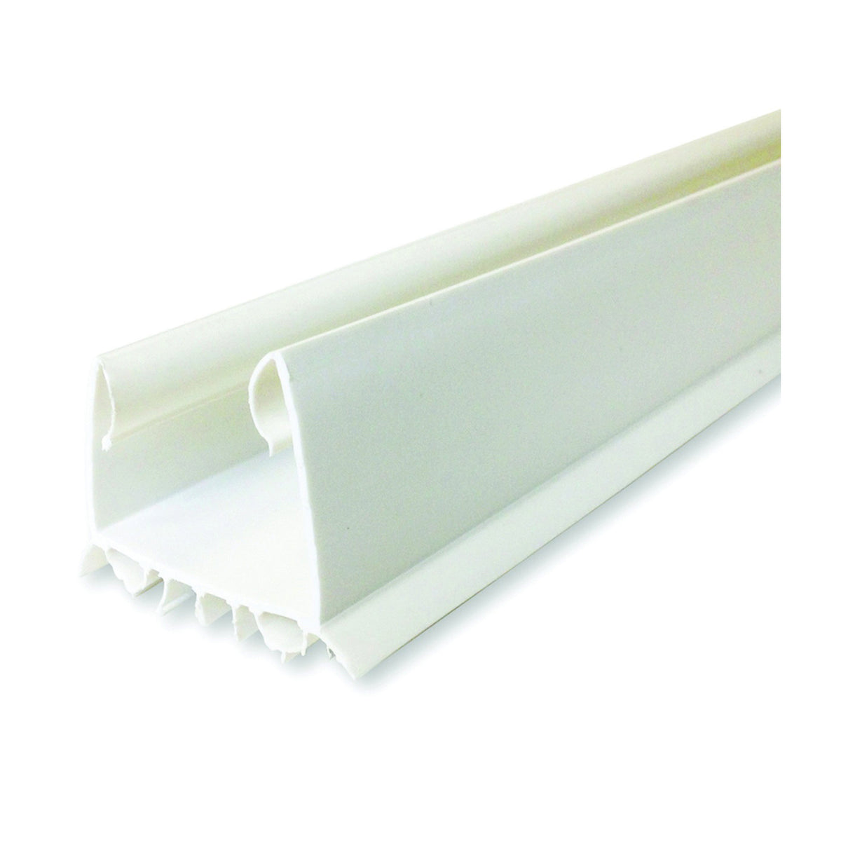 M-D 43336 Door Seal, 2-1/4 in W, 36 in L, Vinyl, White