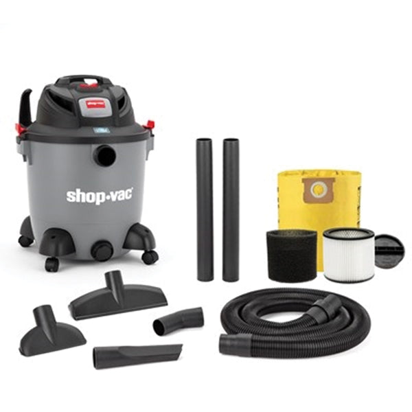 Shop-Vac 8251200 Wet and Dry Vacuum, 12 gal Vacuum, Cartridge Filter, 5.5 hp, 120 V
