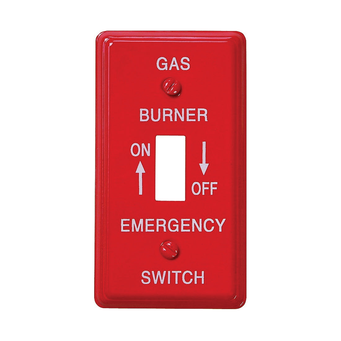 Amerelle C976T Wallplate, 4-1/8 in L, 2-1/4 in W, 1 -Gang, Steel, Red