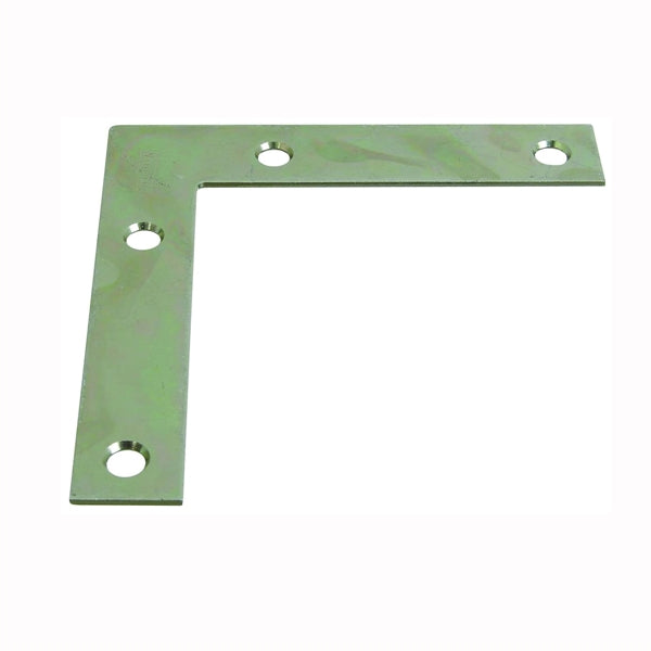 National Hardware 117BC Series N266-569 Corner Brace, 4 in L, 3/4 in W, 4 in H, Steel, Zinc, 0.07 Thick Material