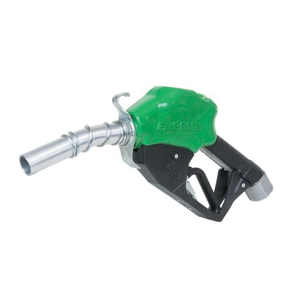 Fill-Rite N100DAU12G Automatic Fuel Nozzle with Hook, 1 in, NPT, Aluminum, Green