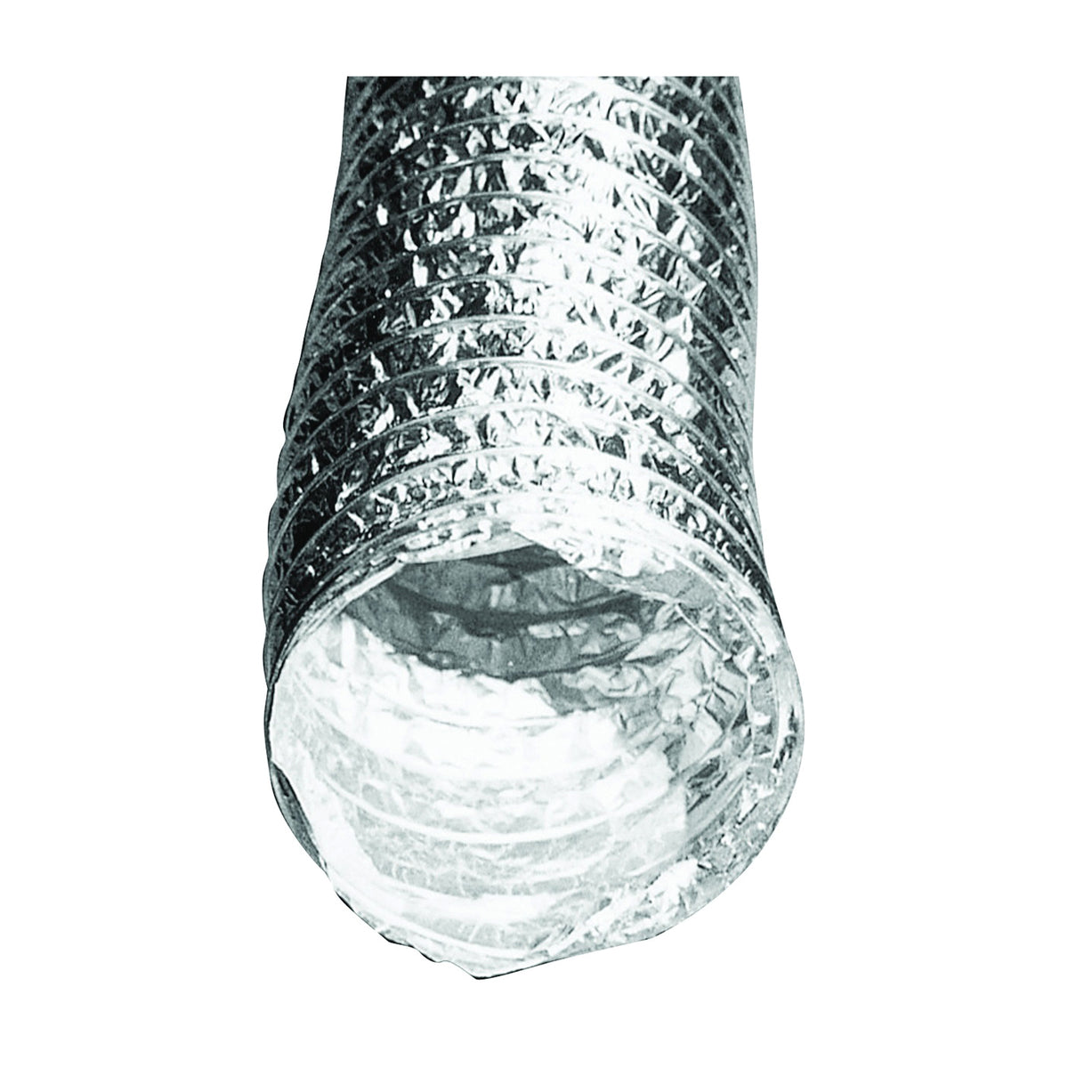 BUILDER&#39;S BEST 110224 Foil Duct, 8 ft L, Class 1 Pressure Class, Aluminum/Polyester