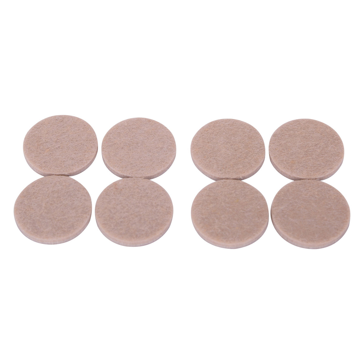 ProSource FE-S101-PS Furniture Pad, Felt Cloth, Beige, 1-1/2 in Dia, 3/16 in Thick, Round