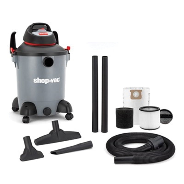 Shop-Vac 5982100 Wet and Dry Vacuum, 10 gal Vacuum, Cartridge Filter, 5 hp, 120 V