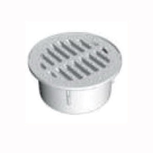 DrainTech 0440SDB Drop-In Drain Grate, 4-9/16 in Dia, Round, Polyethylene, Black