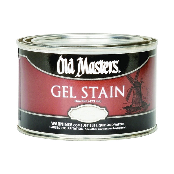 Old Masters 81708 Gel Stain, Pecan, Liquid, 1 pt, Can