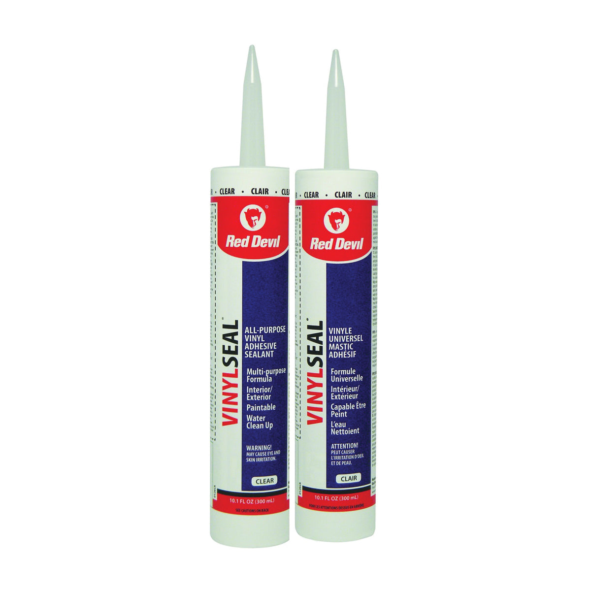 Red Devil Paint Master 00126CA Adhesive Caulk, Clear, 10.1 oz Cartridge