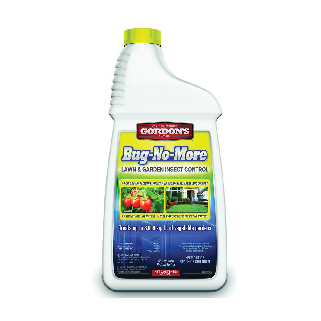 Gordon's Bug-No-More 724220 Insect Control, Liquid, Spray Application, 40 fl-oz