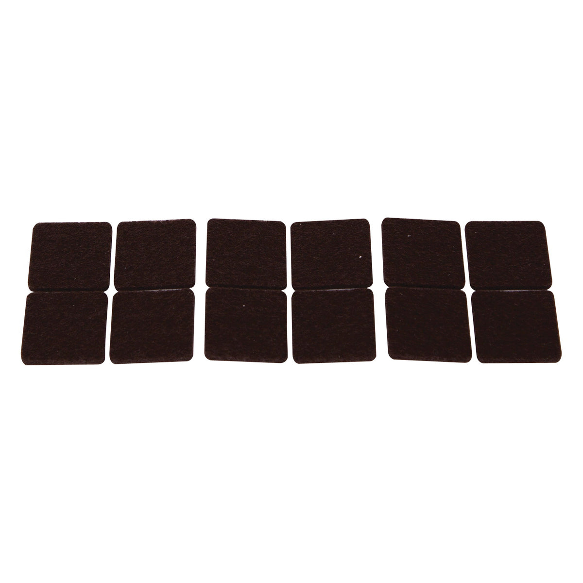 ProSource FE-50218-PS Furniture Pad, Felt Cloth, Brown, 1 x 1 in Dia, 1 in W, 5/64 in Thick, Square