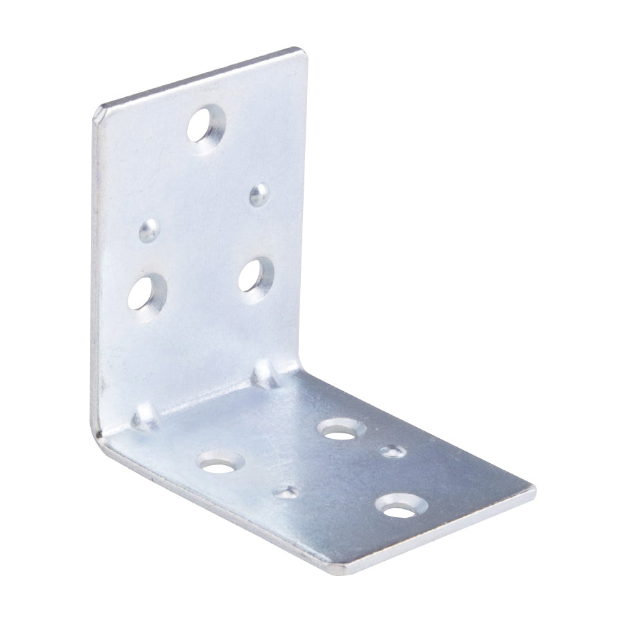 Prosource BH-6023L Corner Brace, 2 in L, 2 in W, 2 in H, Steel, Zinc-Plated, 2 mm Thick Material