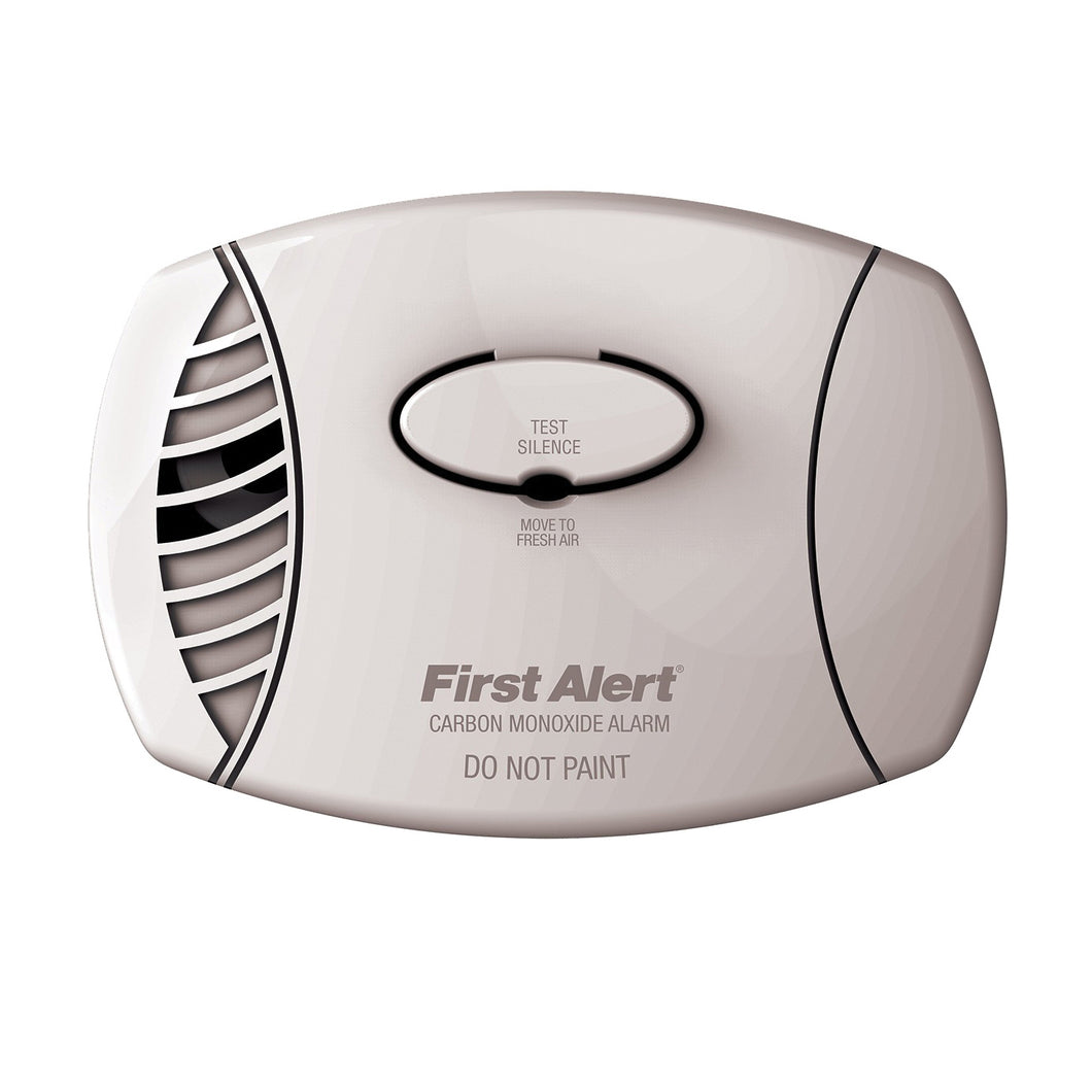 FIRST ALERT CO605 Carbon Monoxide Detector, 85 dB, Alarm: Low Battery, Electrochemical Sensor, White