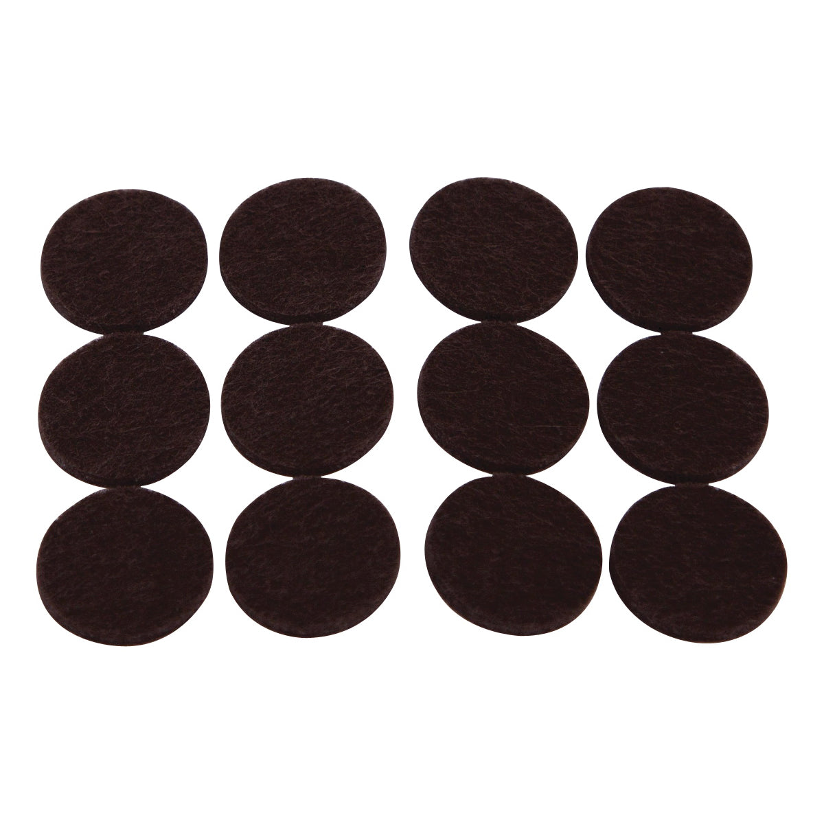 ProSource FE-50220-PS Furniture Pad, Felt Cloth, Brown, 7/8 in Dia, 5/64 in Thick, Round