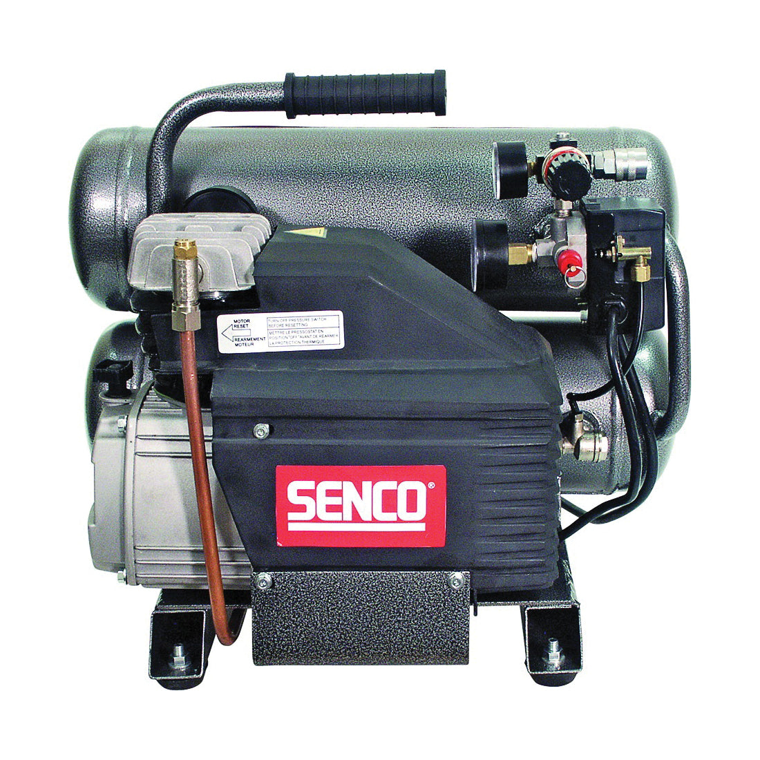 SENCO PC1131 Air Compressor, 4.3 gal Tank, 2 hp, 115 V, 125 psi Pressure, 1-Stage, 4.4 scfm Air