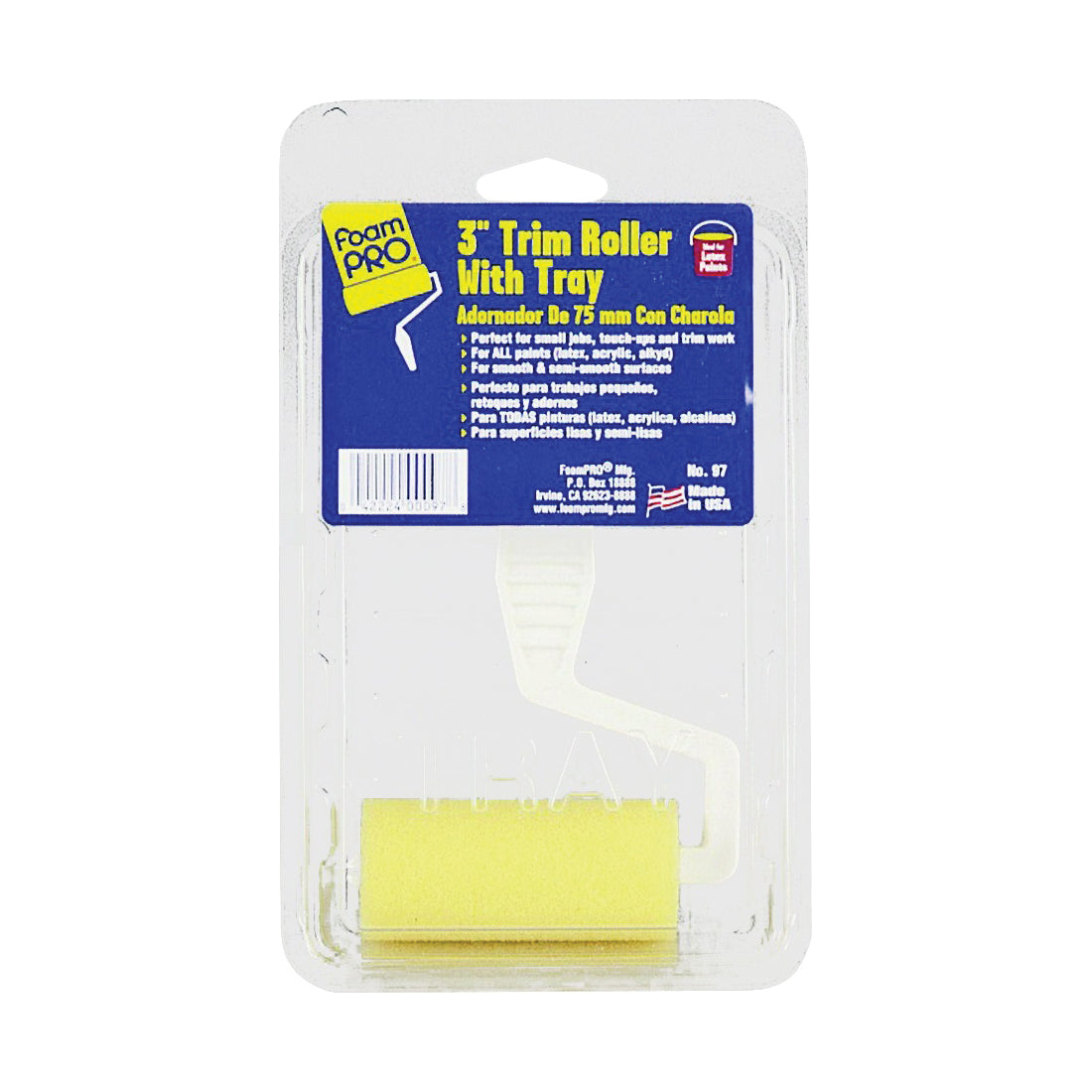 FOAMPRO 97 Roller and Tray Kit, Trim, Plastic