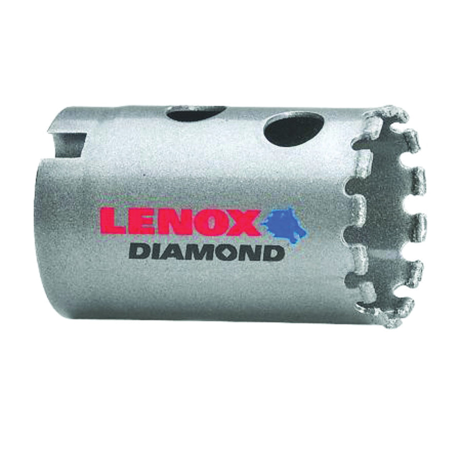 Lenox Diamond 1211520DGHS Hole Saw, 1-1/4 in Dia, 1-5/8 in D Cutting