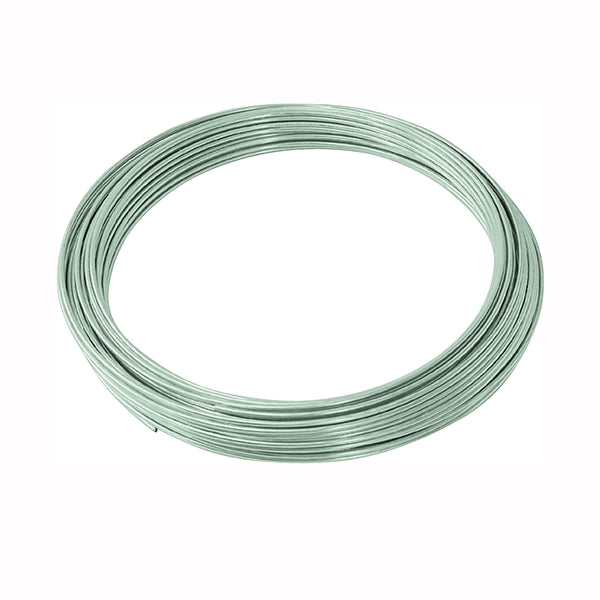 HILLMAN 50141 Utility Wire, 100 ft L, 12 Gauge, Galvanized Steel