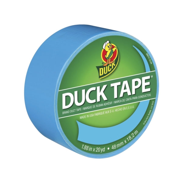 Duck 1311000 Duct Tape, 20 yd L, 1.88 in W, Vinyl Backing, Electric Blue