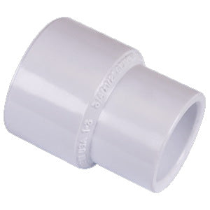 GENOVA 30117 Reducing Pipe Coupling, 1 x 3/4 in, Slip, PVC, White, SCH 40 Schedule, 450 psi Pressure